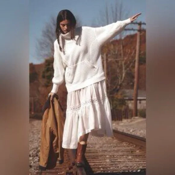 Anthropologie daily practice  Maxi Dress with Lace Detail - Picture 2 of 6